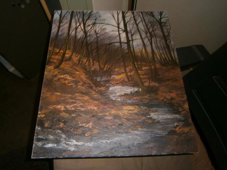 Camille Riffon: Herfstlandschap, Ardennen, Aux neuf bomiers, Antiek en Kunst, Kunst | Schilderijen | Klassiek, Ophalen of Verzenden