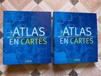 Lot 2 classeurs collection "Atlas en cartes" Editions ATLAS, Boeken, Encyclopedieën, Complete serie, Ophalen of Verzenden, Zo goed als nieuw