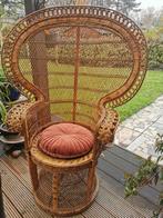 Prachtige authentieke pauwenstoel, jaren 70, Ophalen