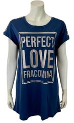 T-shirt FRACOMINA - L - Neuf, Fracomina, Manches courtes, Bleu, Taille 42/44 (L)