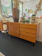 Vintage dressoir / kast teak zwarte pootjes, Huis en Inrichting, Ophalen, Vintage, Met lade(s)