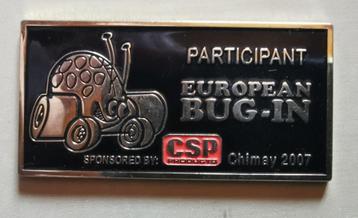 VW Dashplaque European Bug-In n1 de 2007 beschikbaar voor biedingen