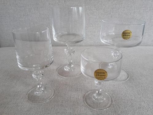 Cristal d'Arques Durand Vendome Uni kristallen glazen, Verzamelen, Glas en Drinkglazen, Zo goed als nieuw, Ophalen of Verzenden