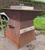 Cortenstaal bbq, Tuin en Terras, Houtskoolbarbecues, Ophalen, Zo goed als nieuw