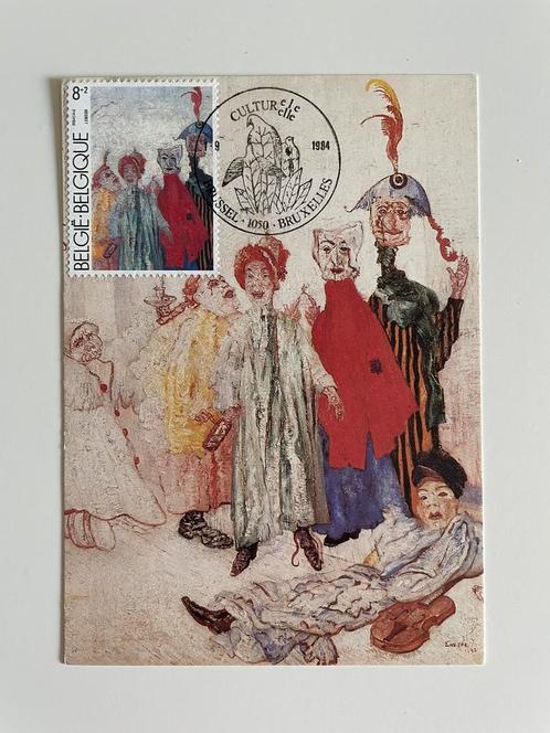 Lot speciale postzegeluitgiften James Ensor, Verzamelen, Postkaarten | Themakaarten, Ophalen of Verzenden