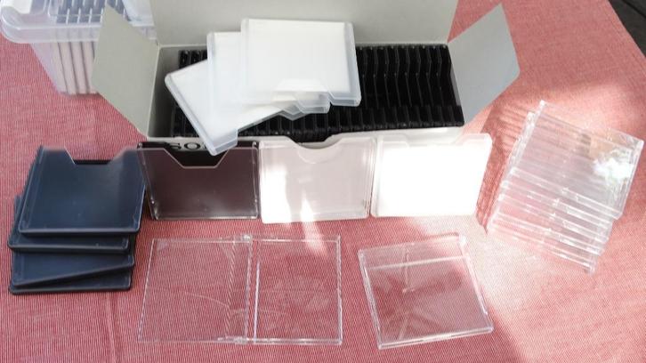 MiniDisc hoesjes nieuw - Frosty - Stofvrij - Zwart - Wit, Audio, Tv en Foto, Walkmans, Discmans en Minidiscspelers, Minidisc-recorder