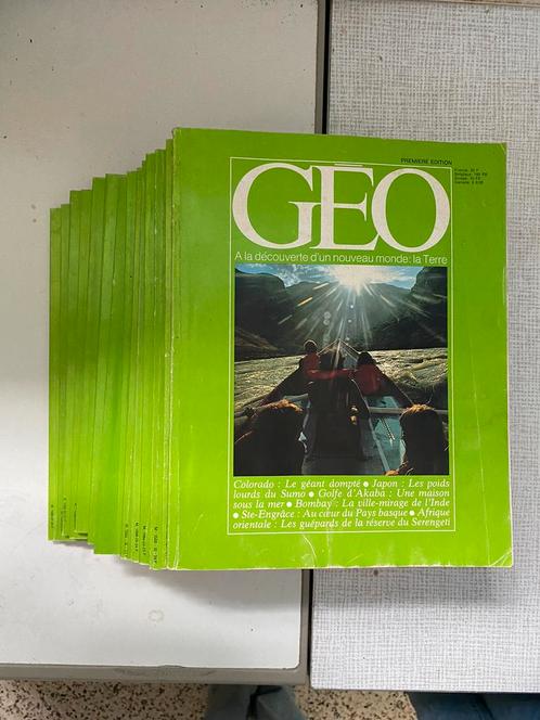 Magazines GÉO années 1980-1981, Livres, Journaux & Revues, Comme neuf, Science et Nature