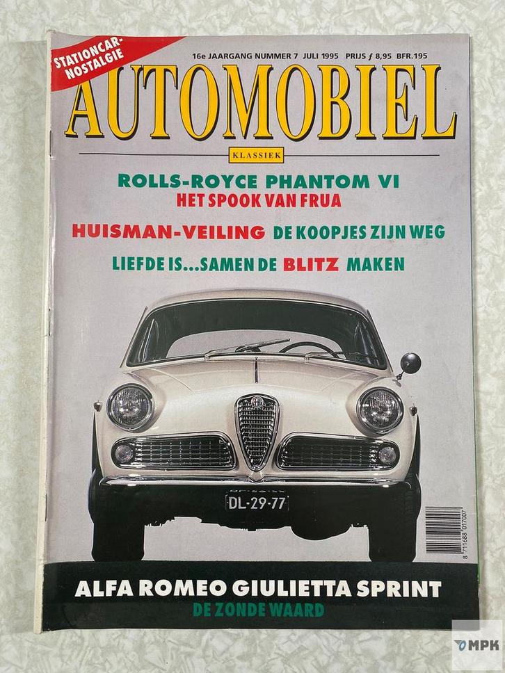 Automobiel Klassiek Magazine Juli 1995 #7, Boeken, Auto's | Folders en Tijdschriften, Gelezen, Ophalen of Verzenden