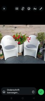 Terras zetel Hartman + terrastafel, Tuin en Terras, Ophalen, Zo goed als nieuw, Kunststof