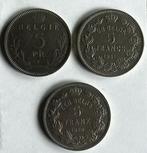 3 x 5 Bfr Belgique, Enlèvement ou Envoi, Monnaie en vrac, Métal
