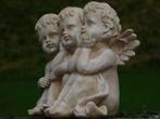 Beeld van 3 Engelen - Old-White - Polystone, Antiek en Kunst, Ophalen of Verzenden