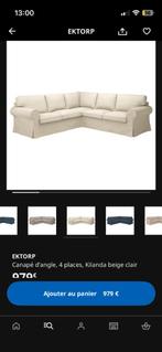 A donner canapé d’angle ektorp IKEA, Huis en Inrichting, Zetels | Zetels, Ophalen, Hout, Gebruikt, Hoekbank