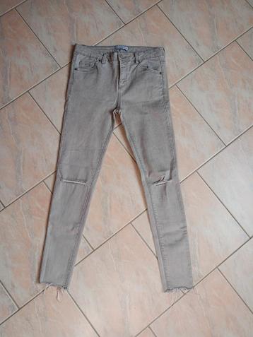 Jeans troué, Gris, Comme neuf, W30 - W32 (confection 38/40), Pull & Bear