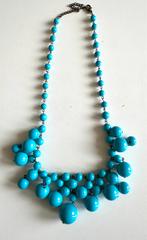 Vintage houten halsketting 50 cm, Gebruikt