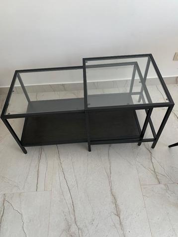 Salontafel van IKEA, Huis en Inrichting, Tafels | Salontafels, Ophalen, Zo goed als nieuw, Glas