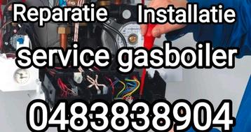 Service op gasboiler (reparatie, installatie)
