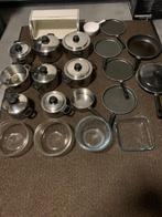 Set Kookpotten en Pannen, Ophalen, Inox, Gebruikt, Keramische plaat