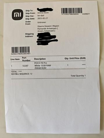 Xiaomi Poco F6 Pro. Nieuwstaat plus Garantie., Classique ou Candybar, Enlèvement, Sans abonnement, Sans simlock