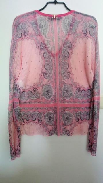 fijne roze boho blouse - Oosterse print -  Twinset maat M-L