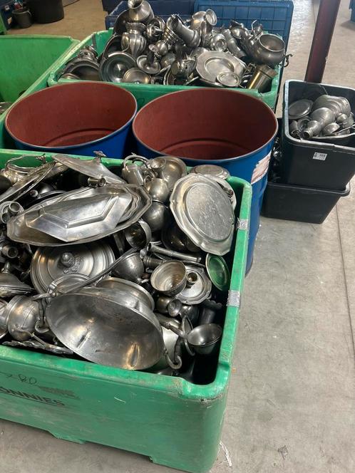 TIN GEZOCHT; SIERTIN, SOLDEERTIN ETC., Antiek en Kunst, Antiek | Tin, Ophalen of Verzenden