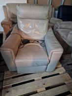 1 zit leder zetel 50 €, Huis en Inrichting, Ophalen, Zo goed als nieuw