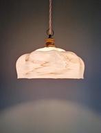 Art Deco hanglamp in roze gemarmerd opaline, 1920-30, Antiek en Kunst, Ophalen of Verzenden