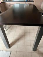 Hoge tafel kleur bruin 1m80 , 90 breed , 90 hoog, Huis en Inrichting, Tafels | Eettafels, Ophalen, Hoge keuken tafel, 50 tot 100 cm