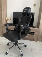 Chaise Noir Gaming Pro Gamer, Maison & Meubles, Chaises de bureau, Comme neuf, Noir, Chaise de bureau, Enlèvement ou Envoi
