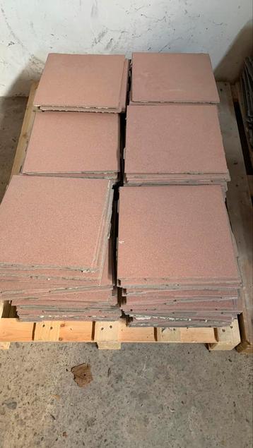 Keramische tegels - roze/grijs gespikkeld