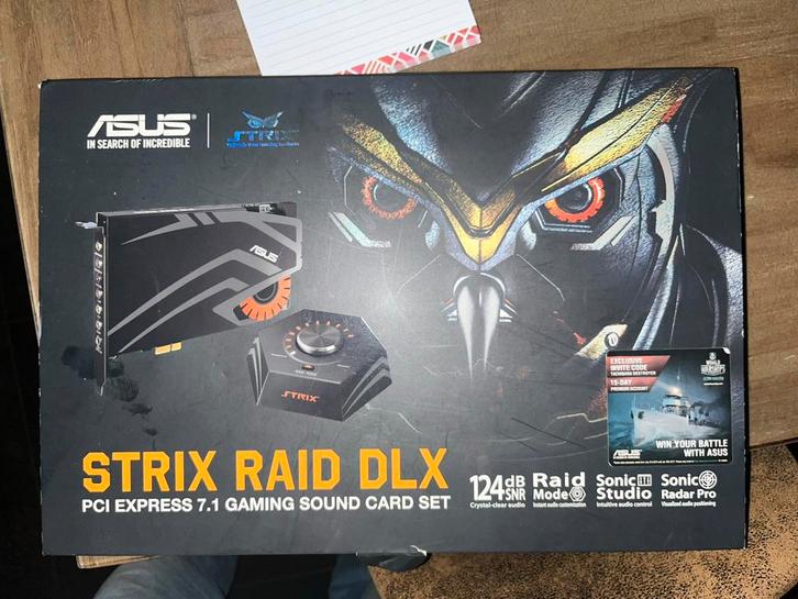 ASUS STRIX RAID DLX, Computers en Software, Geluidskaarten, Zo goed als nieuw, Intern, Ophalen of Verzenden