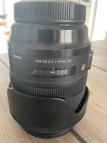 Sigma lens 24-70mm 2.8 Art  CANON EF PRIMA
