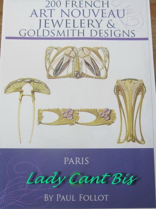 Catalogus, pdf Art nouveau jewelery Paris Designs -P. Follot, Handtassen en Accessoires, Antieke sieraden, Verzenden