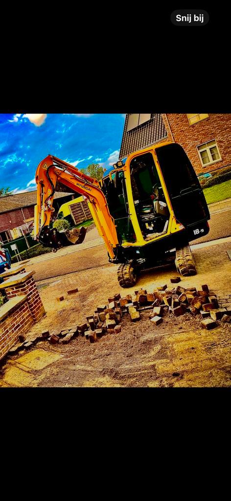 Hyundai robex 18-9, Zakelijke goederen, Machines en Bouw | Kranen en Graafmachines, Graafmachine, Ophalen