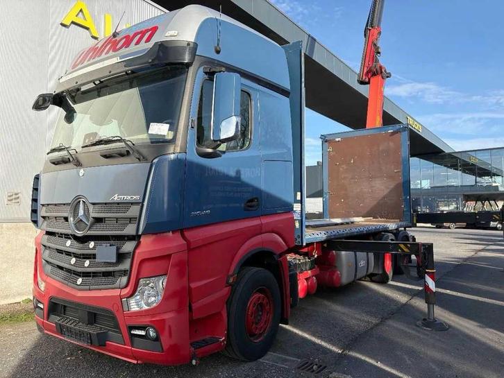 2018 Mercedes-Benz Actros 2548 Vrachtwagen met laadkraan, Auto's, Vrachtwagens, Bedrijf, Mercedes-Benz, Overige brandstoffen, Euro 6