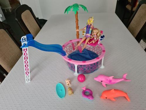 Barbie met zwembad en accessoires, Kinderen en Baby's, Speelgoed | Poppen, Nieuw, Barbie, Ophalen of Verzenden