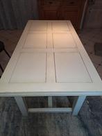 Table et 6 chaises bois massif, Ophalen, Gebruikt, Wit, Contemporain