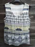 Blauw/Wit en Geel Topje Maat 42, Kleding | Dames, Topjes, Wit, Maat 42/44 (L), Ophalen of Verzenden, Zo goed als nieuw