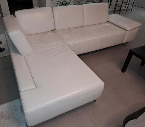 GRATIS LEVERING Lederen zithoek  Longchair, Huis en Inrichting, Zetels | Zetels en Chaises Longues, Ophalen