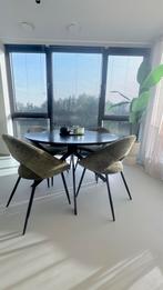 Tafel + 4 stoelen, Ophalen, Zo goed als nieuw, 4 tot 6 stoelen
