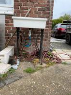 Wasbak met gietijzeren voet van Singer, Tuin en Terras, Ophalen, Gebruikt