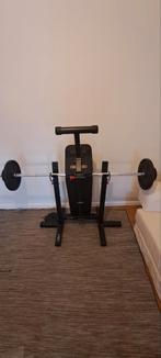 Corenght incline bench + haltères et poids, Enlèvement, Comme neuf