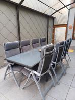 bristol vinci tuinset met 8 stoelen plus 2 ligbedden, Jardin & Terrasse, Utilisé, Enlèvement ou Envoi