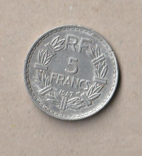 F : 1 pièce de 5 francs (utilisée) : 1947, Timbres & Monnaies, Monnaies | Europe | Monnaies non-euro, Monnaie en vrac, France