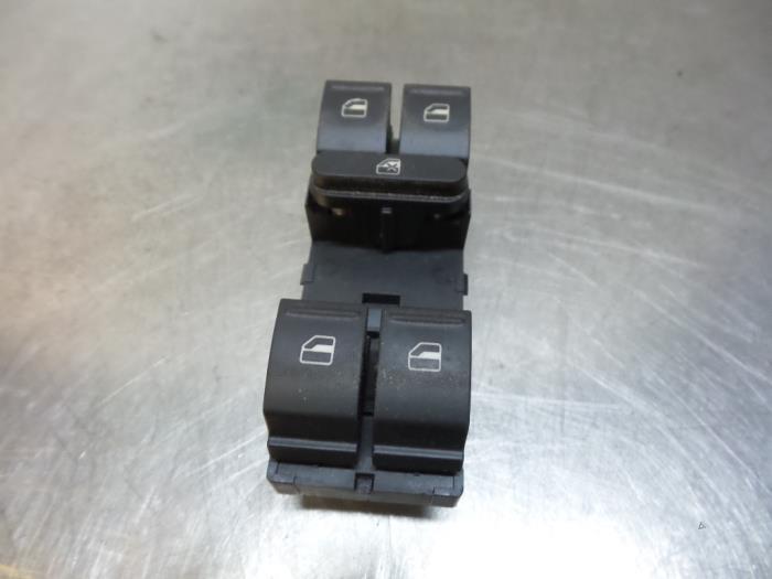 Elektrisch Raam Schakelaar van een Volkswagen Golf (Golf 04-, Auto-onderdelen, Dashboard en Schakelaars, Gebruikt, 3 maanden garantie