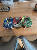 Pokemon Tin inclusief 100 kaarten!, Ophalen of Verzenden, Gebruikt, Meerdere kaarten