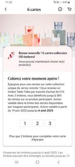 18 Timbres digitaux table Talks Delhaize, Overige supermarkten, Verzenden