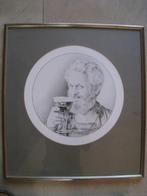 Zelfportret in potlood van schilder Karel Moers, 1988, Ophalen