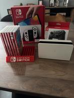 Nintendo Switch OLED full pack, Games en Spelcomputers, Switch OLED, Met games, Ophalen of Verzenden, Zo goed als nieuw