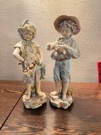 Mooie koppel beelden getekend J. Morie, Antiek en Kunst, Ophalen of Verzenden
