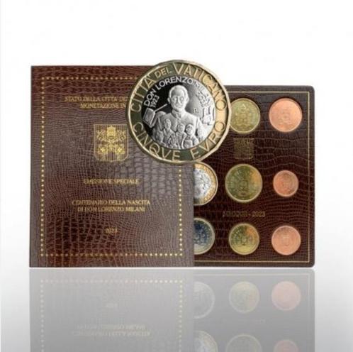 BU set Vaticaan 2023 Blister - 1c tm 2 + 5 eur, Postzegels en Munten, Munten | Europa | Euromunten, Setje, Overige waardes, Vaticaanstad
